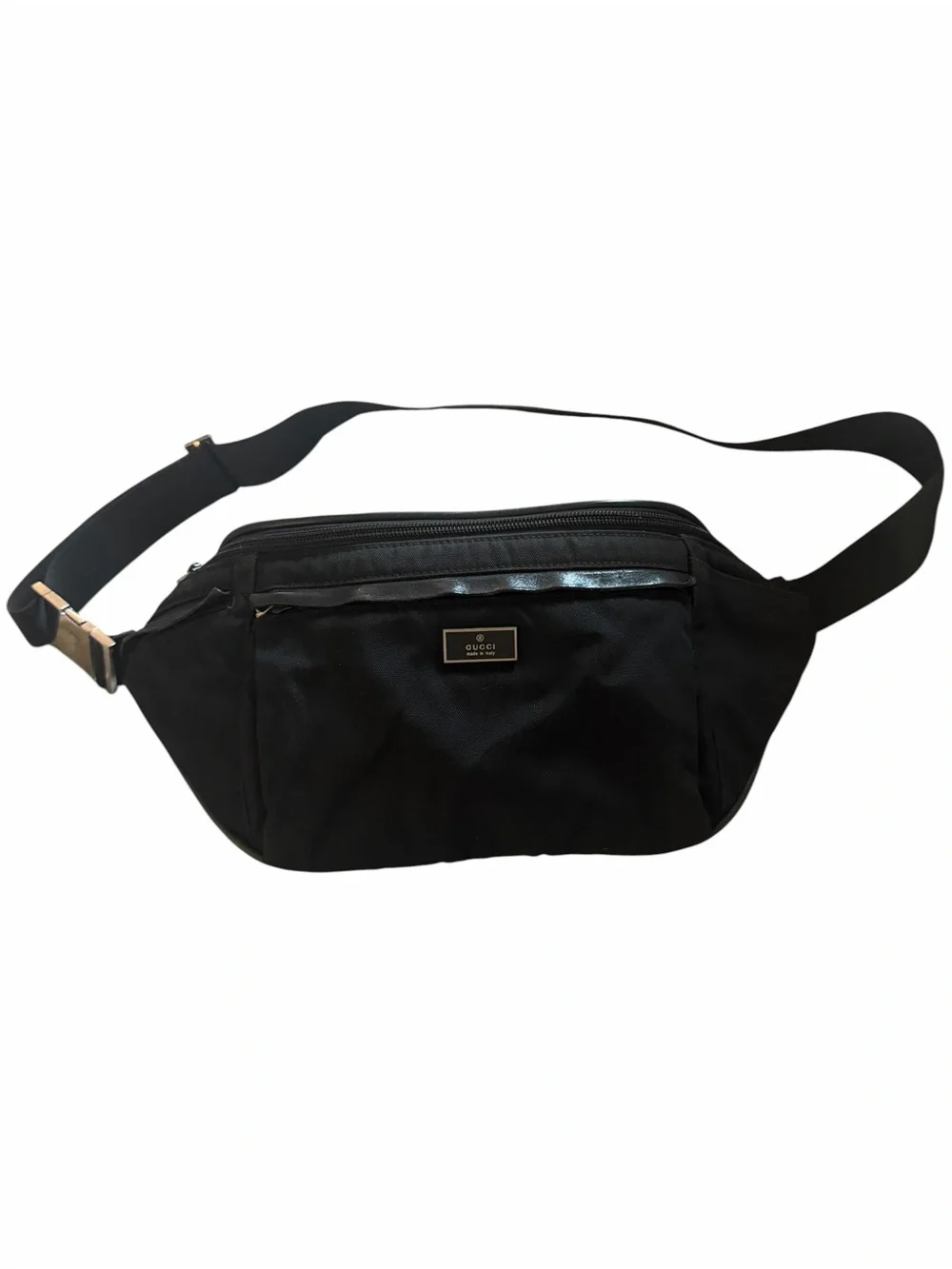 Gucci Black Nylon Belt Bum Bag